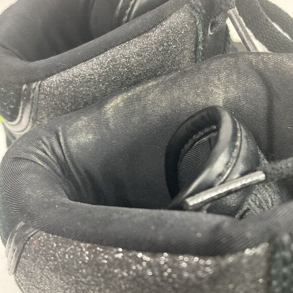 Zumba Energy Shine - Women's Sz 9.5 - Black Suede Glitter High Tops - A1F00128 - Picture 6 of 12
